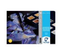 Van Gogh, Bloc de 10 postales para Acuarela en papel negro de 360gr. de grano fino tamaño 10.5X14.8cm