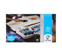 Van Gogh Estuche de Acuarela, Caja de Bolsillo de Plástico, Selección de 12x10ml Colores Metálicos e Interferencias Especiales