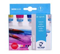 Van Gogh Estuche de Primeras Acuarelas 5 Tubos de 10 ml - Colores Brillantes para Artistas - Alta Pigmentación y Solidez a la Luz