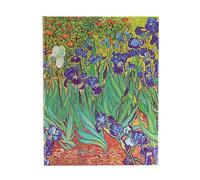 Van Gogh’s Irises Ultra 18-month Vertical Hardback Dayplanner 2025 (Elastic Band Closure)