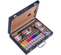 Van Gogh Starter Box Xl, Maletín con 12 tubos Pinturas Acrílicas, Accesorios, Pinceles, Auxiliares y paleta.