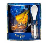 Van Gogh, Taza con Cuchara con dibujo de ''Terraza de café por la Noche'', Enesco