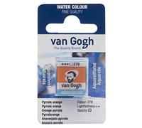 Van Gogh Watercolor Half Pan Pyrrole Orange