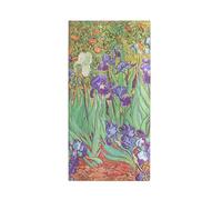 Paperblanks Cuaderno tapa dura Iris de Van Gogh — Delgado, rayado, 85 g/m², cierre elástico