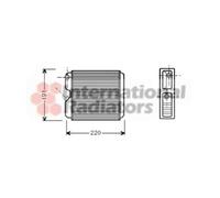VAN WEZEL Radiador de calefacción para OPEL: Astra, Calibra (Ref: 37006240)