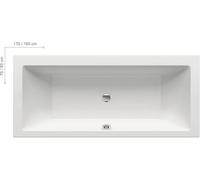 Vana RAVAK FORMY 01 SLIM, plato de ducha de 180 x 80 cm, color blanco (código C881300000)