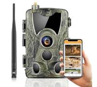 VanBang Camara Fototrampeo 4G con App, 4K 120MP Camara Caza con SIM para Teléfono Enviar Fotos, Cámara de Caza Nocturna, Movimiento Activado, Impermeable Cámara Fototrampeo infrarroja 850 NM IR LED