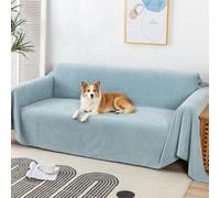 VanderHOME Antideslizante Fundas de sofá Ajustables Impermeable Cubre Sofá Protector Extraíbles Almohadilla para sofás Protector de Mascotas 180 * 90cm-Azul Agua