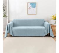 VanderHOME Antideslizante Fundas de sofá Ajustables Impermeable Cubre Sofá Protector Extraíbles Almohadilla para sofás Protector de Mascotas 180 * 230cm-Azul Agua