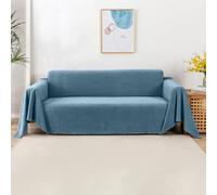 VanderHOME Antideslizante Fundas de sofá Ajustables Impermeable Cubre Sofá Protector Extraíbles Almohadilla para sofás Protector de Mascotas 180 * 230cm-Azul Claro