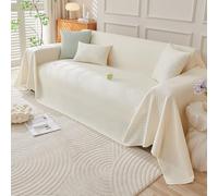 VanderHOME Comodidad Funda de Sofá Universal Cubre Sofas Suave y Fresco Manta Sofa Verano Multifuncional Transpirable Funda Protectora Sofa 210 * 130cm Beige-B