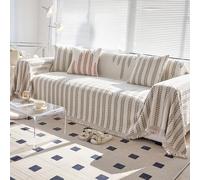 VanderHOME Funda de sofá de Felpa, Cubre Sofas, Colcha Multiusos para Sofá, Plaid Sofa Decorativo,Elegante Estampado Botánico 180 * 230cm-Curry