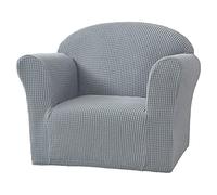 VanderHOME Funda de Sofá Infantil Elástica Jacquard Funda de Sillón Mini para Niños, Funda para Sofá Lavable Antideslizante para Sofá Habitación Infantil (Gris Claro)