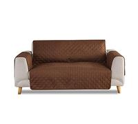 VanderHOME Funda de Sofá Protector para Sofás Funda de Sofá Elástica Leve Sofa Cubre de Sofa Protector de Sofá Cubierta Antideslizante contra Polvo y Manchas Lavable(2 Plazas, Marrón)