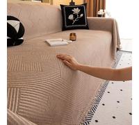 VanderHOME Funda Sofa 2 Plazas, Colcha Multiusos para Sofas, Plaid Sofa Transpirable, Grande, Manta Suave Multifuncional, Cálido 180 * 230cm-Curry
