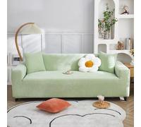 VanderHOME Funda Sofa Elastica Moderna Antideslizante Cubre Sofas de Poliéster Jacquard Elástico Fundas de Sofá para Sala Protector para Perros Mascotas (2 Plaza, Verde Menta)