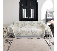 VanderHOME Funda Sofa, Funda de sofá de Chenilla,Four Seasons, Colcha Multiusos para sofá, Manta de Cama, Manta de Sofá Resistente a Arañazos de Gato 180 * 260cm-Gris