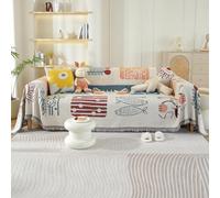 VanderHOME Funda Sofa, Manta de algodón extrasuave, Four Seasons Cubre Sofas, Colcha Multiusos para sofá, Mantas para Cama, Colcha 180 * 260cm-Gatitos