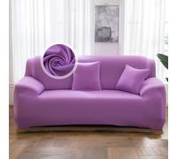 VanderHOME Funda Sofá Multiusos Todo El Año, Alta Elasticidad, Diseño Moderno con Protección Antidesgaste para Mascotas, Funda Sofa 3 Plazas, Sin Decoloración y Lavable(3 Plaza, Morado Claro)