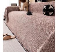 VanderHOME Plaid Sofa,Multifuncional Plaid Cama, Funda Cubre Sofa Suave y Delicada Al Tacto, Resistente a Los Arañazos y Duradera, Fundas Decorativas para Sofás 180 * 180cm-Rosa