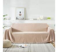 VanderHOME Súper suave cómodo manta manta sofá Mantas Decorativas Grandes para sofás Dormitorio Sala de estar Sencillo Diseño Multifuncional Super Grande Cálida Gruesa alfombra de sofá 180*280cm Caqui