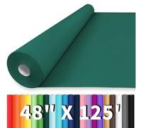 Vanhench Papel de regalo verde de Navidad de 48 x 1500 pulgadas, papel de regalo de cumpleaños, papel kraft de color sólido para envolver regalos, cumpleaños, ramo de flores, póster de tablero de