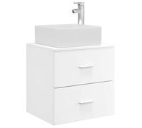 Vanidad Con Lavabo De Pared Blanco 49,5 X 41 X 63 Cm Vidaxl