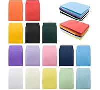 VANRA 150 bolsillos para tarjetas de biblioteca, sobres pequeños coloridos, sobres no adhesivos para aula, hogar, escuela, biblioteca, oficina, 3.5 x 5 pulgadas