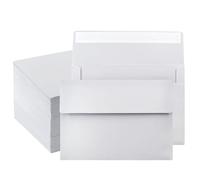 VANRA Paquete de 150 sobres de invitación A7 para tarjetas de felicitación de 5 x 7 pulgadas, sobres blancos A7, solapa engomada a granel para invitaciones de boda