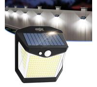 Vanranger 248 LED Solar Luz Exterior Movimiento IP65 Impermeable Sensor de Movimiento 270° Foco Solar Exteriores Lampara Aplique Potente para con Iluminacion Terraza jardín 1 Paquete