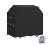 VANSHEIM Funda Impermeable para Barbacoa Funda Protectora Barbacoa Exterior Cubierta de Barbacoa Protectora,Resistente al Viento Tela Oxford para Weber,Char-Broil,Campingaz 147x71x117cm