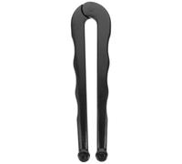 VANZACK 5mm Llave Pasador Inglesa de Frontal Ajustable para Amoladoras | Acero al Cromo Vanadio Negro, Agarre Cómodo y Gran Tenacidad, para Retirar Piezas en Esmeril de Banco