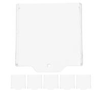 VANZACK Cubierta Protectora Transparente Material Abs Resistente 6 Piezas Fácil Instalación para Estación de Alarma contra Incendios para Hogares y Negocios
