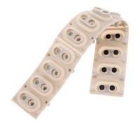 VANZACK Kit de Reparación para Teclado Electrónico 12 Teclas Almohadilla Conductora de Silicona, Tira de Contacto para Reparación de Teclas de Piano Digital, Repuesto Duradero para Órgano