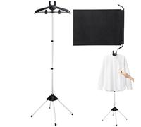 vapor ajustable para ropa de ropa portátil de aluminio con de almacenamiento Marco de altura plegable para el hogar Viaje Planchado Lavadero Armario