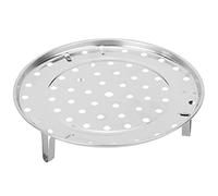 Vaporizador de bambú para Tamales Flaneras Bain Marie Soporte de Vapor 22 Cm Cesta Grande de Acero Inoxidable Bandeja de Vapor Estante Vaporizador Accesorios de Cocina (Pequeño diámetro 20cm)