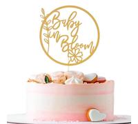 VARA ecoración para tartas de baby shower con purpurina para revelación de género, decoración de tartas de fiesta de cumpleaños, suministros de decoración