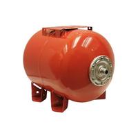 VAREM - Hervidor de presión horizontal con diafragma de 80 litros - 10 bar para agua doméstica y bomba de jardín - Conector de manguera de acero inoxidable de 1 pulgada - Fabricado en Italia - Rojo