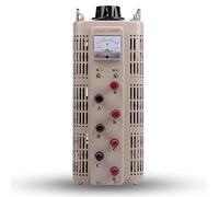 Variac Trifásico 3KVA 12A Transformador Variable CA 380VAC Entrada 0-430VAC Salida con Voltímetro Analógico