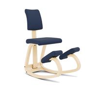 Varier Variable Plus Silla Ergonómica de Rodillas para Oficina | Silla ergonómica de rodillas con respaldo extraíble y asiento acolchado; postura activa en el escritorio, hasta 110 kg