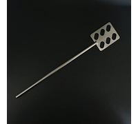 Varilla agitadora superior, Paleta de acero inoxidable cuadrada for laboratorio, 1 unidad, ancho de hoja: 40 mm, 50 mm, 60 mm, 80 mm, con varilla for agitador.(80x8x350mm)
