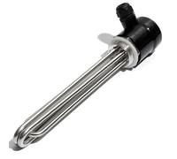 Varilla Calefactora De CA Industrial DN40 1,5" BSP Cubierta De Baquelita Elemento Calentador De Agua For Cervecería Y Destiladora Con Tornillo De Tierra Y Sonda 220 V/380 V(380V,4.5KW 210mm DN40)