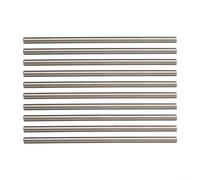Varilla de acero de tungsteno de carburo, 10 piezas de vástago recto métrico de 100 mm de largo para tallar, taladrar y fresar (4 mm)