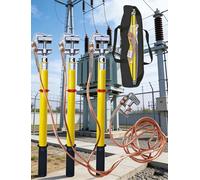 Varilla de conexión a tierra aislada para seguridad eléctrica de alto voltaje, barra de tierra para protección del sistema eléctrico