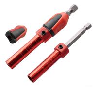 Varilla de extensión de aleación de 80 mm para destornillador de impacto, adaptador de vástago hexagonal magnético con soporte de enchufe ajustable para aplicaciones de fijación de taladro eléctrico