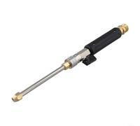 Varilla de extensión M22-14 de 35 cm de acero inoxidable con ángulo de 90 ° para coche para caravana y jardín, boquilla de latón para Kärcher Nilfick (Straight)
