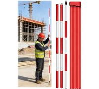 Varilla de medición topográfica for construcción e ingeniería(Thick,118.11 inch/300 cm)