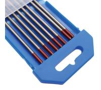 Varilla De Soldadura Varillas de soldadura de tungsteno Tig WL15 WES WC20 WP WY20 WT20 WZ8 WL20 Electrodo de wolframio(WT20 Red,2.4x150mm 10pcs)