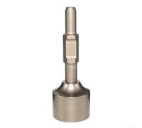 Varilla de tierra de vástago de 65 A para conducir postes en T, postes de valla, accesorio de martillo de pilotaje de acero de aleación compatible con taladros eléctricos estándar, plateado (76 mm)