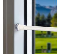 Varilla extensible para cortinas - Varilla para cortinas sin necesidad de taladrar - Barra para cortinas - Antideslizante - Regulable - Acero de carbono de alta calidad - Varilla tensora